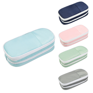 Bolsa de lápices multifuncional con doble cremallera y logotipo personalizado, bolsa de lápices OEM para jóvenes, regalo de temporada escolar, bolsa estacionaria - Product Image 3