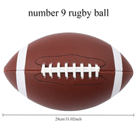 Balón de Rugby Estándar Internacional para Entrenamiento Físico Número 3, Balón de Rugby de Playa Número 6, Zhejiang
