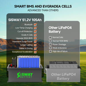 골프 카트 36V 48V 72V <span class=keywords><strong>96V</strong></span> 100Ah 200Ah 300Ah 400Ah AGV, 인근 차량용 고성능 <span class=keywords><strong>LiFePO4</strong></span> 배터리 업그레이드 - Product Image 3