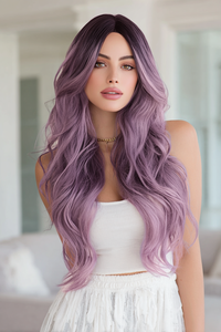 Kualitas tinggi 26 inci panjang lurus cahaya ungu sintetis tahan panas Wig Anime Saint Seiya Athena <span class=keywords><strong>Cosplay</strong></span> SM5120 - Product Image 5