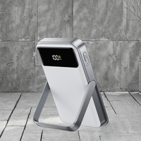 Support pliable magnétique de charge sans fil de haute qualité avec écran LED, batterie externe 10000 mAh, charge rapide 22,5 W