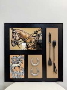 Bán Hot Cưỡi Ngựa Cưỡi Ngựa Chủ Đề 3D Ba Chiều Đóng Khung Trừu Tượng Hiên Sơn Trang Trí Cho Phòng Khách - Product Image 3