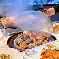 Autocuiseur vapeur commercial entièrement automatique pour la cuisson des fruits de mer, avec fonction de maintien au chaud, pour table de restaurant et usage en restauration