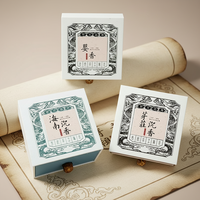 Boîte Cadeau d'Encens en Bâtonnets de Bois de Santal Naturel et d'Agarwood E Li Zhang Zhong Xiang, 2 Heures, Aromathérapie pour la Maison et les Toilettes, Personnalisable