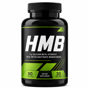 Capsules de supplément HMB (Bêta-hydroxy Bêta-méthylbutyrate de Calcium) personnalisées OEM/ODM, 99 % pur, sans produits laitiers, 60/120 unités, GMP HACCP - Product Image 1