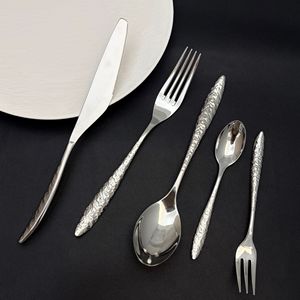 304 Stainless Steel Western Cutlery Set Steak Knife Fork <b>Spoon</b> Dessert Set For Home Restaurant Catering - Product Image 1