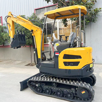 Mini pelleteuse 1 tonne 1.5 tonne Prix Micro Mini Digge Petite pelleteuse hydraulique sur chenilles 2 tonnes
