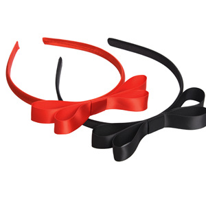 Fascia per capelli con fiocco rosso, fasce vintage con nodo, accessori per capelli per donne e ragazze, regalo di accessori per capelli per bambina - Product Image 1