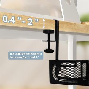 <span class=keywords><strong>Organizzatore</strong></span> <span class=keywords><strong>Cavi</strong></span> da <span class=keywords><strong>Scrivania</strong></span> Senza Foratura con Morsetto, Vassoio Portacavi Sotto <span class=keywords><strong>Scrivania</strong></span> in Metallo, <span class=keywords><strong>Organizzatore</strong></span> <span class=keywords><strong>Cavi</strong></span> per Ufficio e Casa - Product Image 5