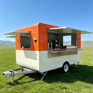 Snack Bar Cart Mobile Coffee Cart Van For Events Commercial Food Trailers Fully Equipped Us Standards Food Cart - Product Image 5