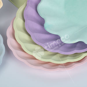 Platos <span class=keywords><strong>de</strong></span> papel <span class=keywords><strong>de</strong></span> bagazo biodegradables desechables personalizados en varios colores para decoración <span class=keywords><strong>de</strong></span> platos <span class=keywords><strong>de</strong></span> flores y frutas, suministros para fiestas - Product Image 5