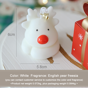 เทียนพาราฟินขายดี เทียนรูปกวางน่ารัก เทียนหอมกลิ่นคริสต์มาส - Product Image 6