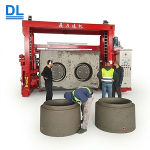Máquina automática de vibróformado para tuberías de hormigón - Versátil para losas de cubierta de carreteras prefabricadas, barreras New Jersey y canales en U - Product Image 1
