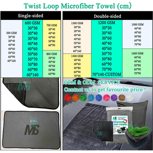 Custom Packing Microfiber Twisted Loop Car Drying <b>Towel</b> 600GSM 1200gsm Car Wash <b>Towel</b> Micro Fiber <b>Towel</b> Car Cleaning - Product Image 5
