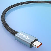 Kabel Data Pengisi Daya Multi USB C ke Tipe C 1M 2M 5M, Pengisian Cepat 6A 5A