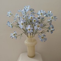 Fleur artificielle Cosmos à 4 têtes, fraîche, pour photographie de voyage et décoration intérieure, approvisionnement transfrontalier