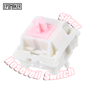 Vente flash <span class=keywords><strong>Epomaker</strong></span> Roseveil Silent <span class=keywords><strong>Switch</strong></span> Set, interrupteurs mécaniques pour clavier, remplacement, qualité, prix raisonnable, interrupteurs linéaires pour clavier - Product Image 2