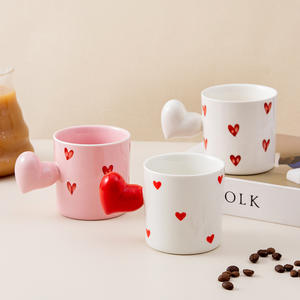 Mug en céramique personnalisé avec couvercle et cuillère 520ml, couleur unie blanche, tasse cadeau pour café ou thé DB1603 - Product Image 5