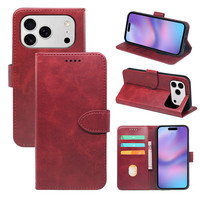 Étui portefeuille magnétique en cuir PU avec rabat arrière pour iPhone 14 15 16 Plus 14 15 16 17 18 Pro Max 16E 17E 17 Air