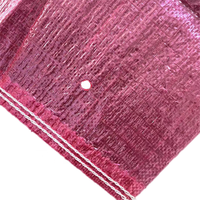 Sacs tissés en polypropylène transparent rouge respirants pour pommes de terre, oignons, carottes, maïs – Sacs d'emballage en PP tissé 25kg 50kg 100kg