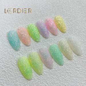 2022 d'été Scintillant Bonbons Chandail <span class=keywords><strong>Effet</strong></span> Nail <span class=keywords><strong>Sucre</strong></span> Poudre Poussière Glitter pour <span class=keywords><strong>Manucure</strong></span> Polonais DIY Nail Art Décorations - Product Image 3