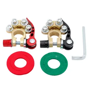 210 g/set Brass conector braçadeira liberação rápida/ajustar desconexão multi link bateria terminal Positivo & Negativo