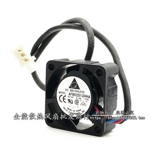 เดลต้า AFB02512HHA 25 มม. 12V 0.12A DC พัดลมระบายความร้อนแบบไม่มีแปรงไหลเวียนของอากาศสูง ตลับลูกปืนคู่ - Product Image 2