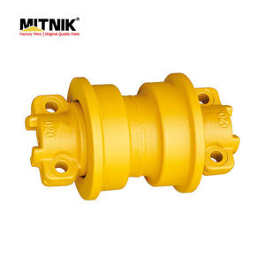 Rouleau de chenille à double bride durable et traité thermiquement pour chenilles de bulldozer D6M D6K, adapté aux travaux de terrassement - Product Image 4