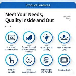 Analyseur portable de chlore total Lohand LH-C06F pour eaux usées, réactif de test rapide et <span class=keywords><strong>instrument</strong></span> de mesure - Product Image 6
