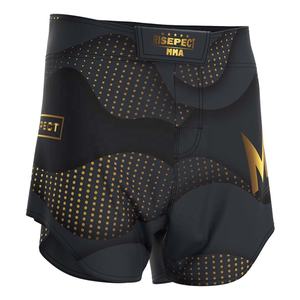 Elite Velcro Curved <span class=keywords><strong>Shoter</strong></span> Cut MMA Pantalones cortos de competición Ajuste ergonómico Tela resistente al sudor Diseñado para fuerza y velocidad - Product Image 3