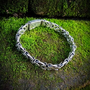 Pulsera de cadena de plata de estilo clásico, chapada en oro y rodio para bodas y regalos, pulseras de cadena fina y eslabones - Product Image 5