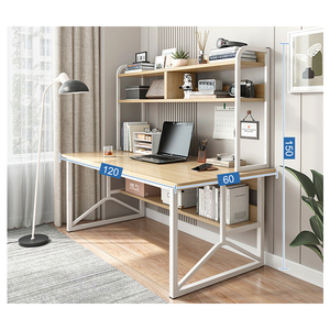 Современный дизайн домашний компьютерный стол с полкой для спальни книжная полка простой минималистичный стол интегрированный Рабочий стол - Product Image 2