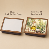 Plateau de travail personnalisable vierge pour ordinateur portable, avec impression photo DIY, idéal pour manger, dessiner, lire, pour la maison, le bureau ou le travail, avec sac de rangement rembourré
