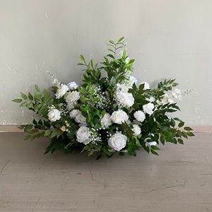 M-FR141 Nuevo diseño de camino de mesa de flores de seda, camino de mesa para bodas, decoración de flores, camino de mesa de flores artificiales para arreglos de eventos - Product Image 1