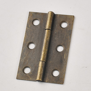 Furniture Hinge 49x32mm Bronze <b>6</b> Hole Surface Mount For <b>Drawer</b> Traditional Style Durable Cold Rolled Steel - Product Image 4
