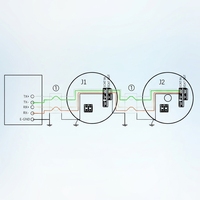 Moteur à arbre creux à couple élevé HU32, actionneur compact sans cadre avec réducteur harmonique, double encodeur CAN/EtherCAT pour exosquelette