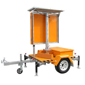 Affichage à messages variables LED solaire mobile en aluminium flexible, conçu sur mesure, pour les panneaux de limitation de vitesse - Product Image 4