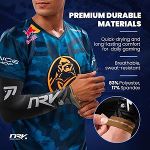 Mangas de brazo deportivas personalizadas para jugadores, protección UV, Mangas de brazo de seda helada, manga de brazo para deportes electrónicos - Product Image 3