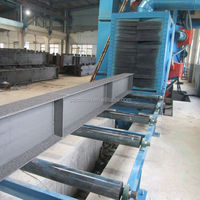 Machine de sablage pour poutres en H de type rouleau QH69 et structures en acier, machine de nettoyage par sablage