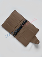 Porte-documents personnalisé en cuir grainé A4 A5 A6 A7, organiseur à 6 anneaux pour budget, classeur à feuilles mobiles avec intercalaires