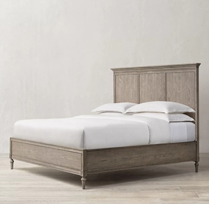 American Country Solid Wood Carving <b>Double</b> <b>Bed</b> Bedroom Simple High <b>Low</b> <b>Bed</b> Tail Villa Customizable Furniture - Product Image 6