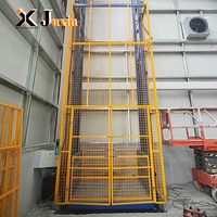 Plateforme élévatrice verticale de marchandises 3m avec rail de guidage pour entrepôt, usine, logistique et manutention de marchandises CE