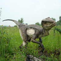 Modèles animatroniques de raptores simulés, Velociraptor mécanique, dinosaure électronique bleu