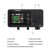 Comica LinkFlex AD5-Interface Audio avec fonctionnalités pour l'enregistrement de qualité Studio, le Podcasting et le Streaming, pour guitariste, Vocal