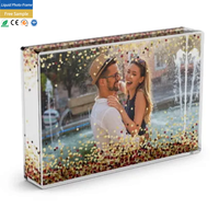 Cadre photo liquide DIY écologique OEM pour décoration intérieure, papeterie créative, cadre photo à eau et à huile pour site de mariage