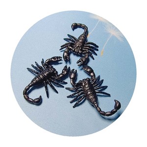 Usine en vrac 40*50mm noir Scorpion 100 pièces Gag pratique Kokes jouets personnalisé Miniature en plastique PVC matériel garçons jouets - Product Image 5