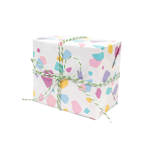 Wholesale <b>Christmas</b> Birthday Hot Stamping Tissue 43*300cm Gift Luxury Custom Packaging <b>Wrapping</b> <b>Paper</b> <b>Roll</b> - Product Image 1