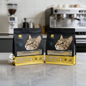 ถุงบรรจุอาหารสัตว์เลี้ยงแบบก้นแบนเคลือบลามิเนตอย่างดี ขนาด 10 กก. ถึง 25 กก. ผิวด้าน พร้อมซิปล็อค - Product Image 4