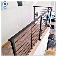 Système de balustrade de balcon en aluminium résistant aux intempéries Prima Luxury avec longue rampe pour projets de construction