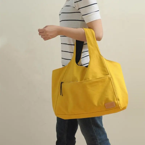 Bolsa de Mano de Lona Grande, Ecológica, Reutilizable, para Publicidad, Compras, Plegable, Sostenible, para Almacenamiento - Product Image 1